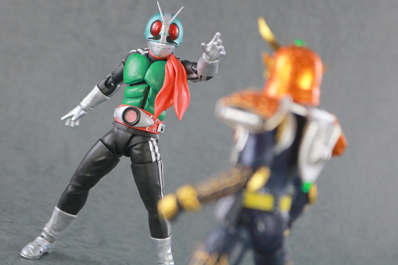 S.H.フィギュアーツ　仮面ライダー新1号 50th Anniversary Ver.　真骨彫製法　レビュー　アクション　鎧武