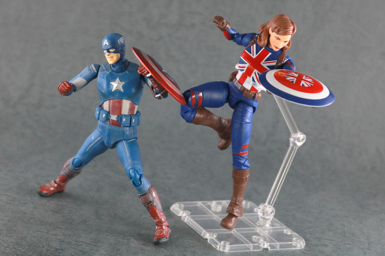 マーベルレジェンド　キャプテンカーター　レビュー　アクション　S.H.フィギュアーツ　キャプテンアメリカ　AVENGERS ASSMBLE EDTION