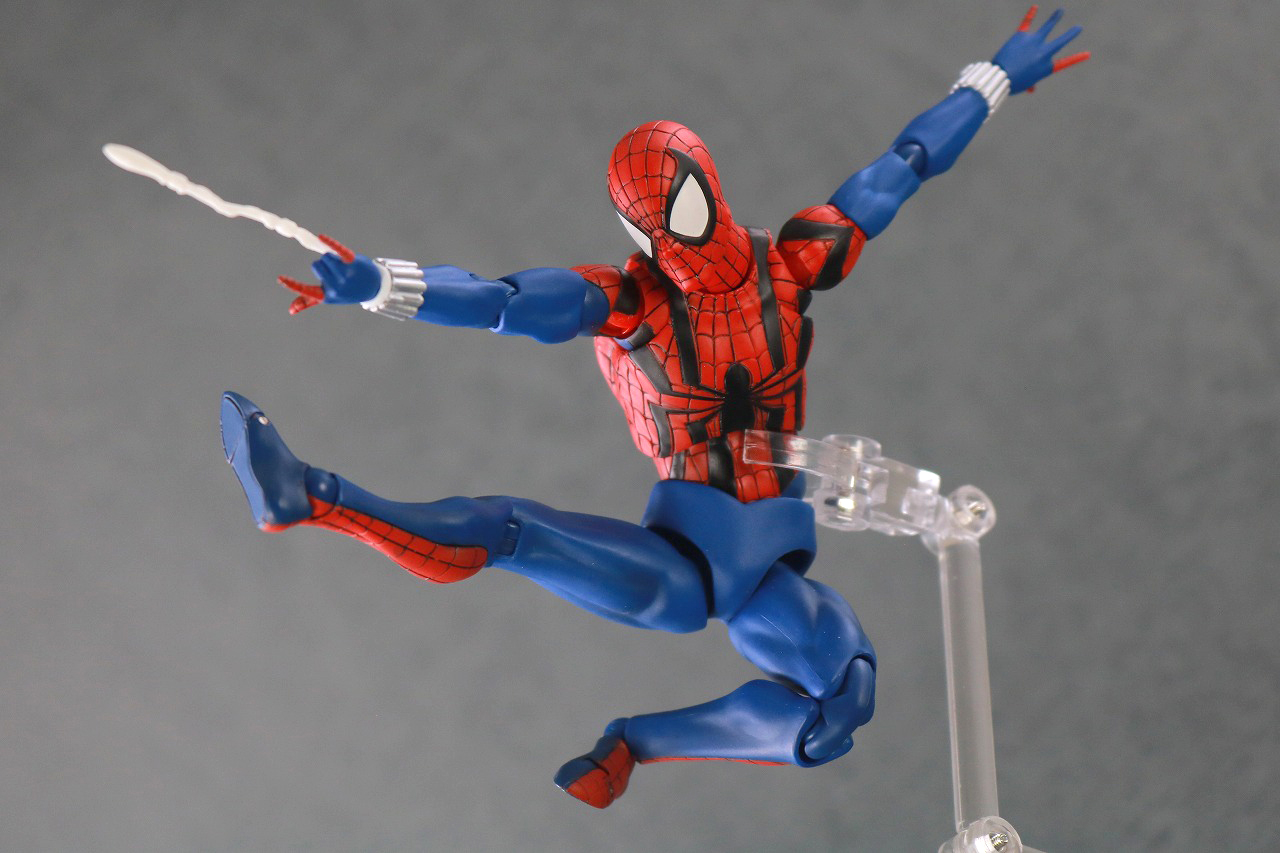 MAFEX　スパイダーマン　ベン・ライリー　レビュー　アクション