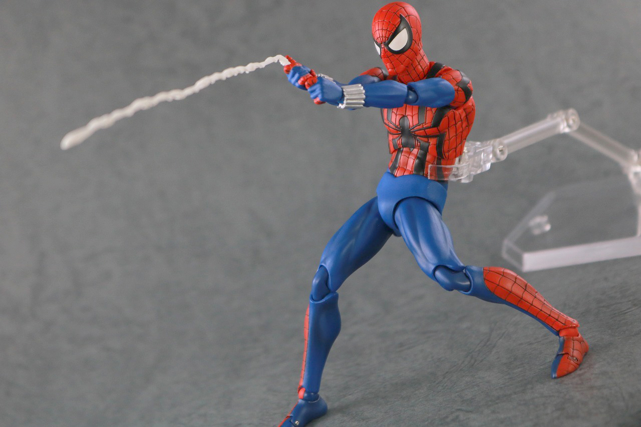 MAFEX　スパイダーマン　ベン・ライリー　レビュー　アクション