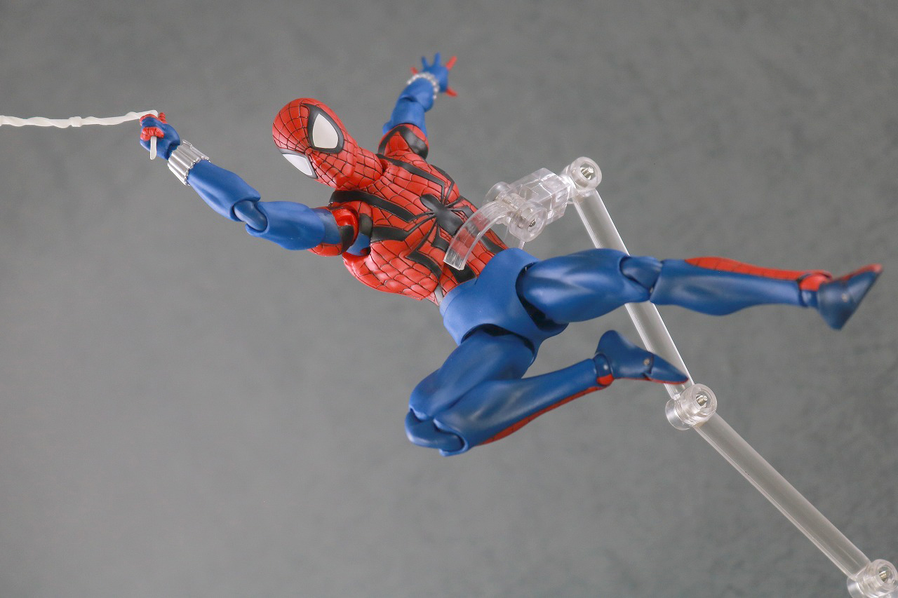 MAFEX　スパイダーマン　ベン・ライリー　レビュー　アクション