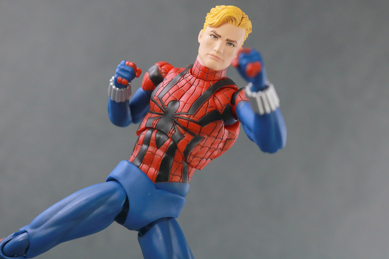 MAFEX　スパイダーマン　ベン・ライリー　レビュー　アクション