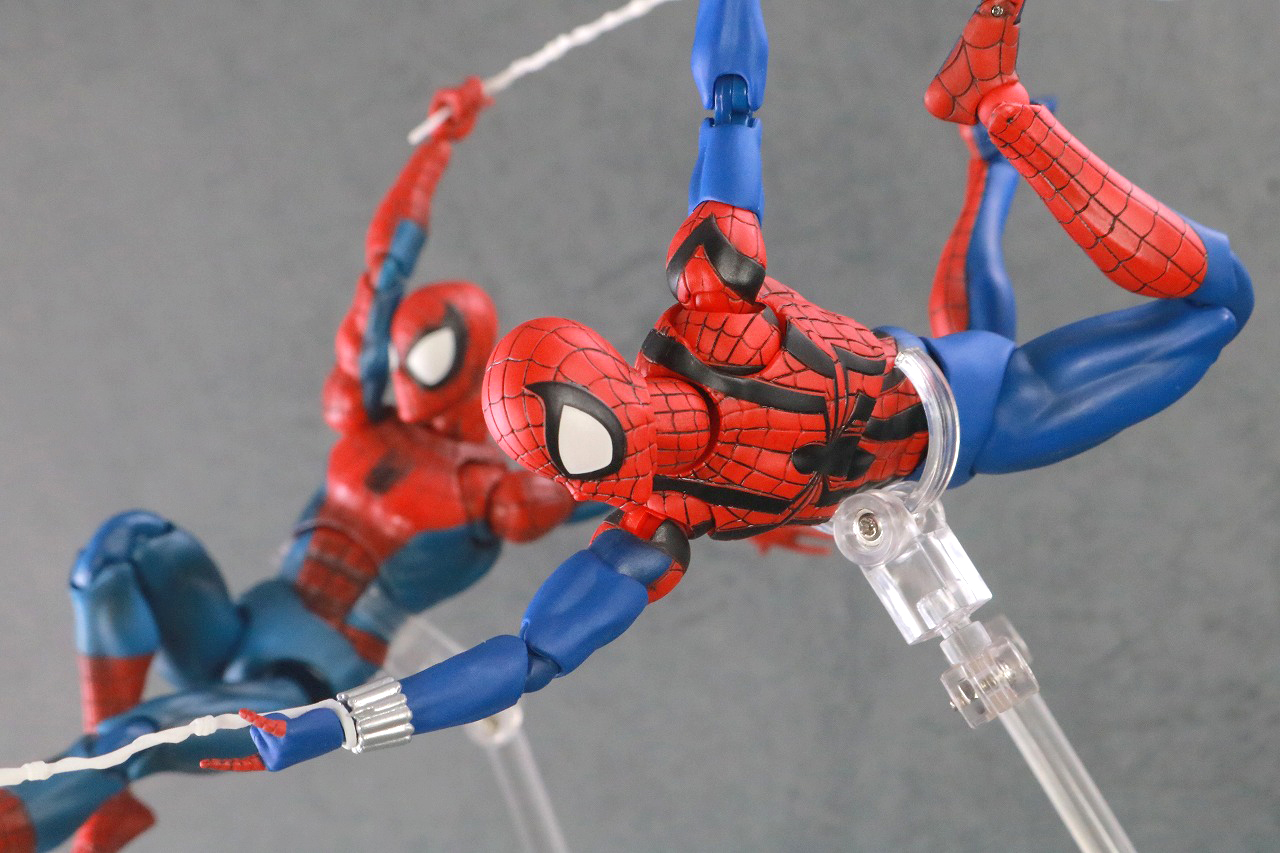 MAFEX　スパイダーマン　ベン・ライリー　レビュー　アクション