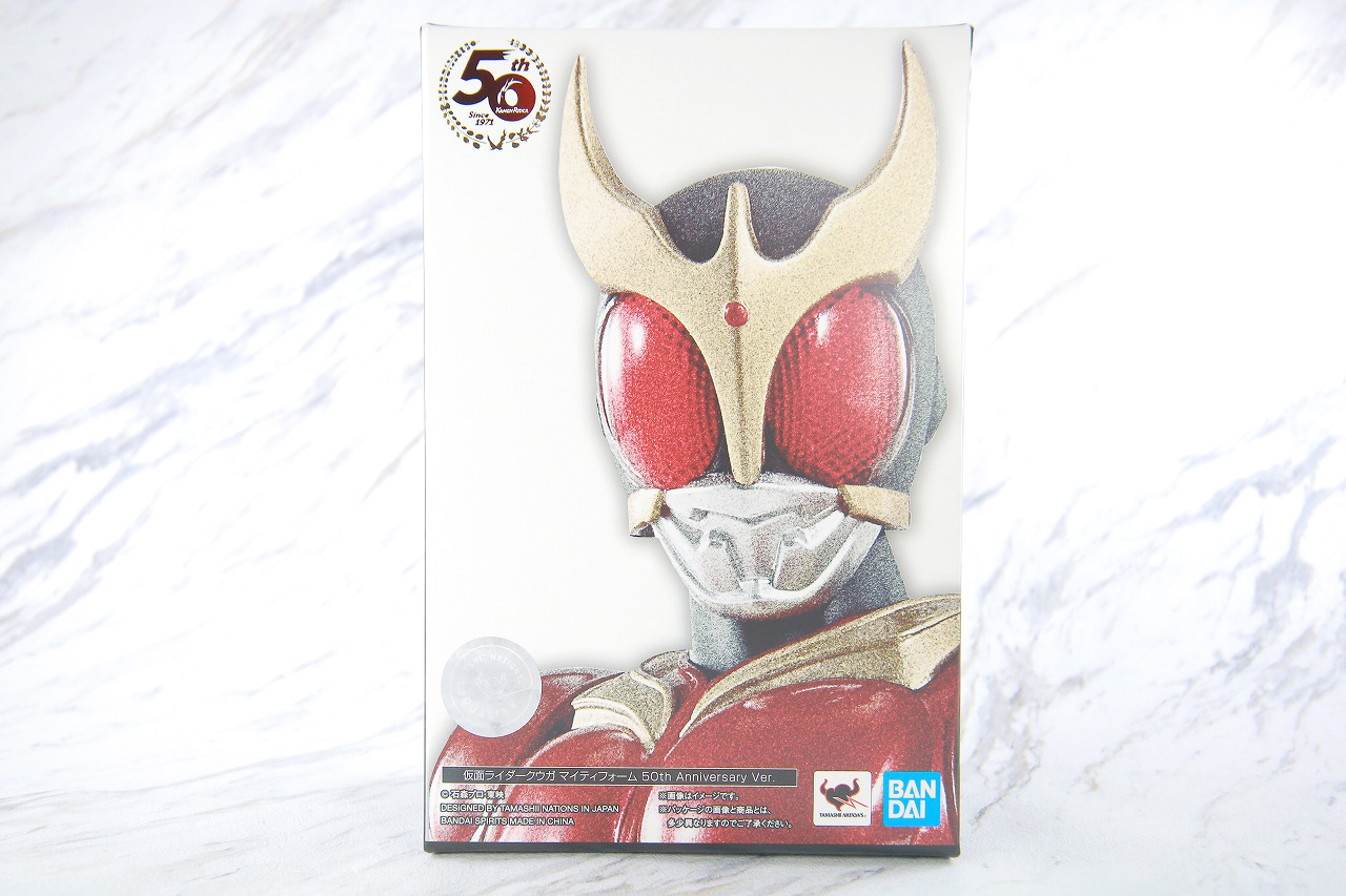 S.H.フィギュアーツ　仮面ライダークウガ マイティフォーム 真骨彫製法 50th Anniversary Ver.　レビュー　パッケージ