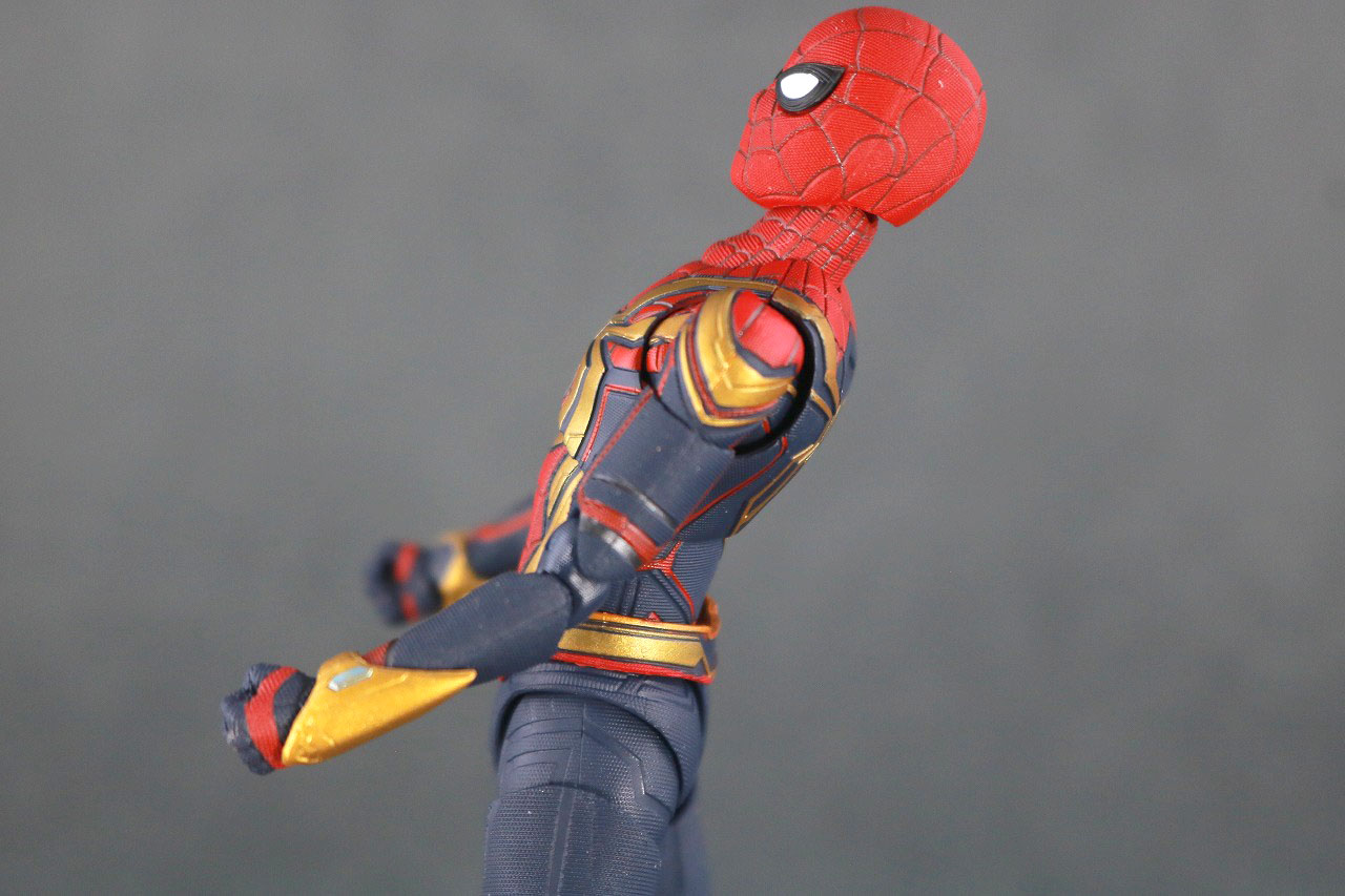 S.H.フィギュアーツ　スパイダーマン インテグレーテッドスーツ　レビュー　可動範囲