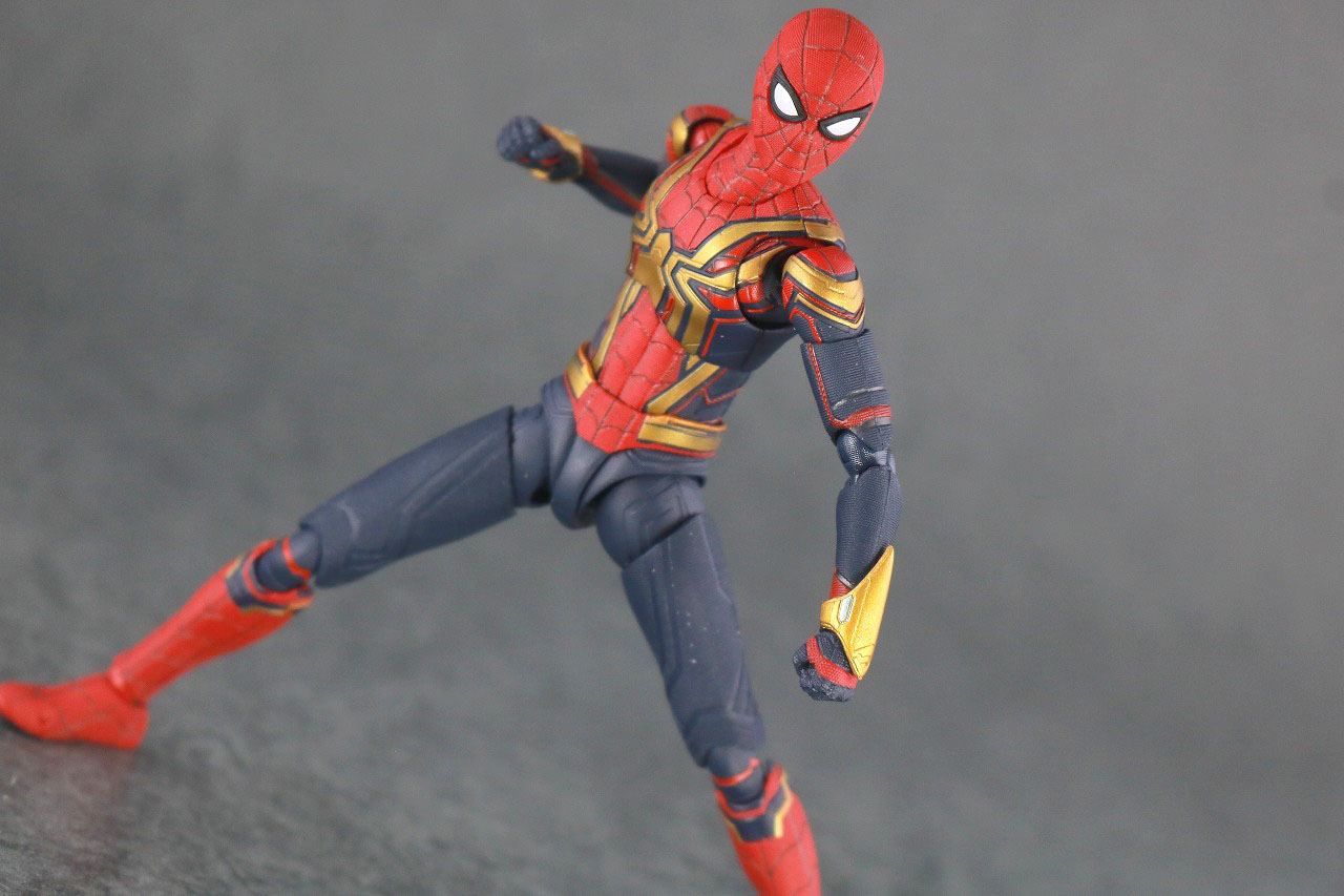 S.H.フィギュアーツ　スパイダーマン インテグレーテッドスーツ　レビュー　アクション