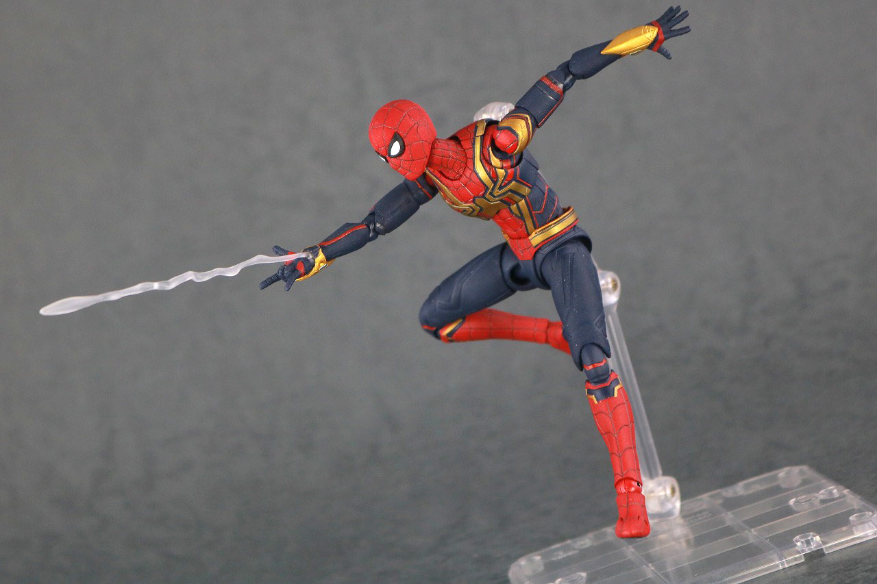 S.H.フィギュアーツ　スパイダーマン インテグレーテッドスーツ　レビュー　アクション