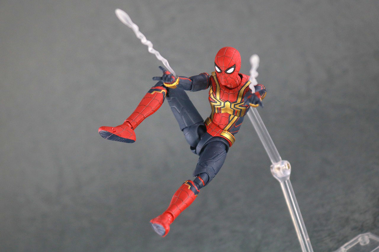 S.H.フィギュアーツ　スパイダーマン インテグレーテッドスーツ　レビュー　アクション