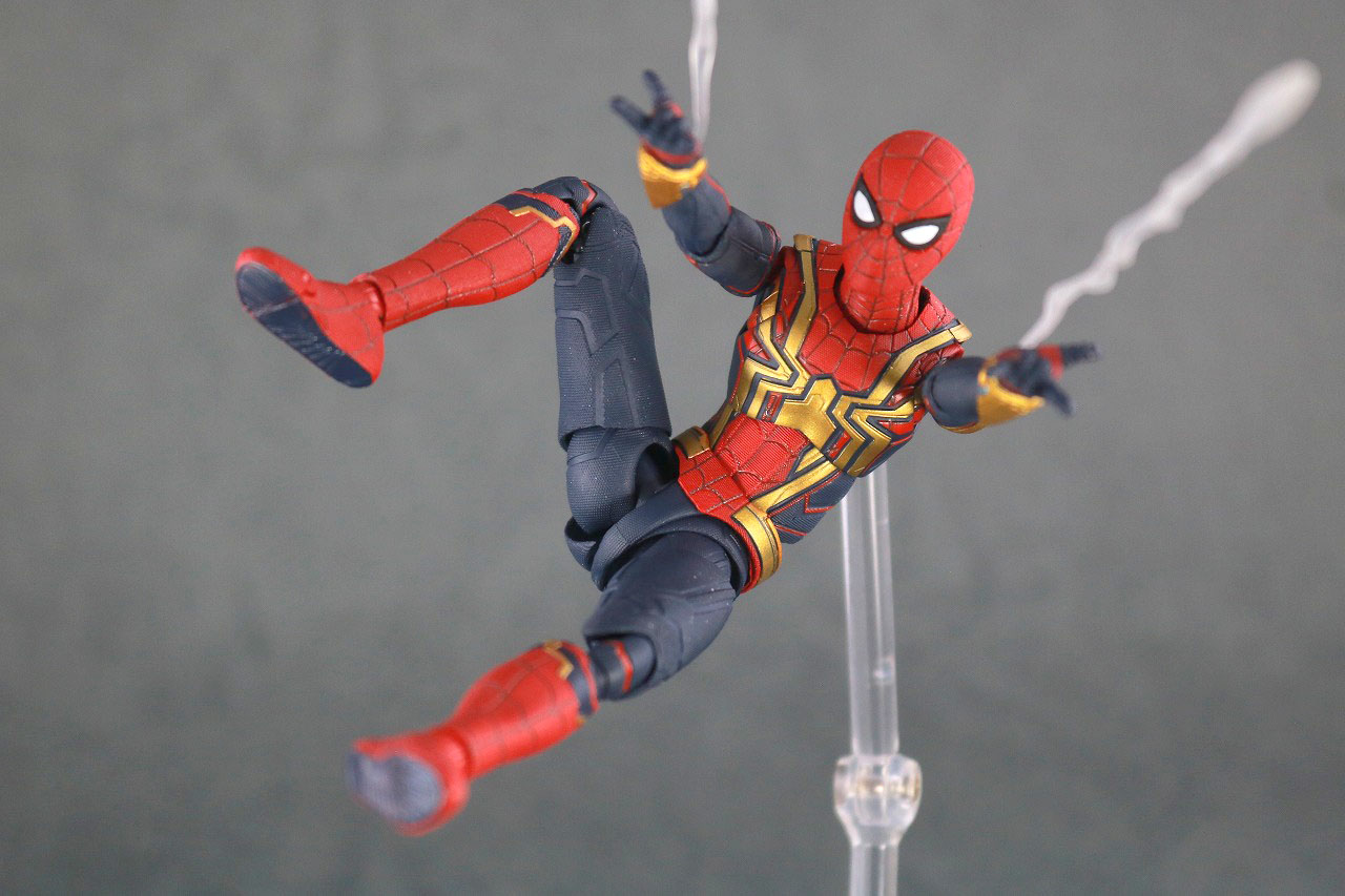 S.H.フィギュアーツ　スパイダーマン インテグレーテッドスーツ　レビュー　アクション