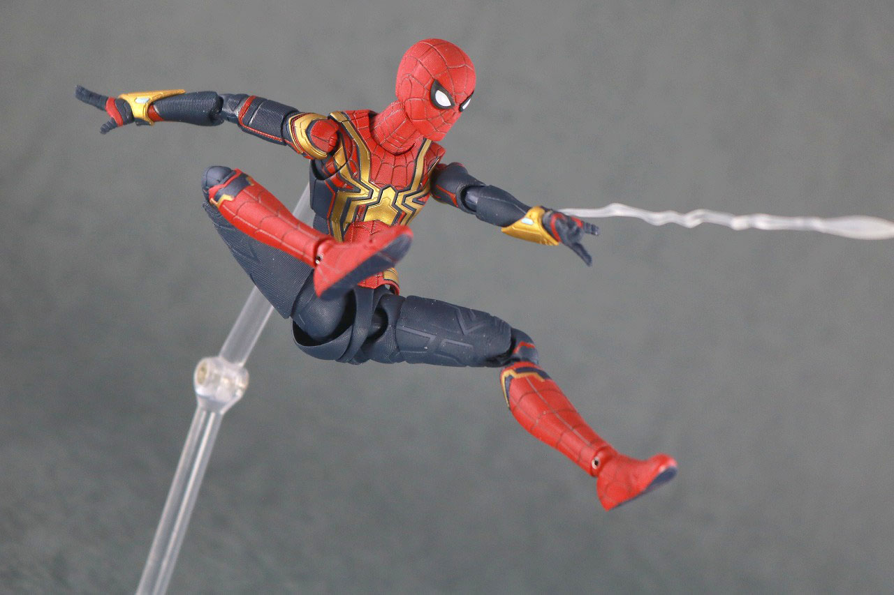 S.H.フィギュアーツ　スパイダーマン インテグレーテッドスーツ　レビュー　アクション