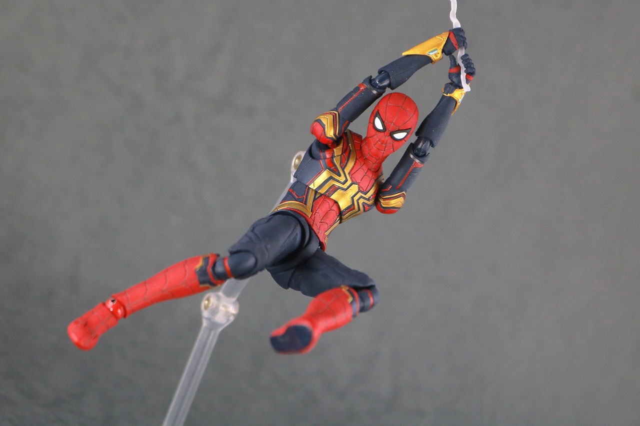 S.H.フィギュアーツ　スパイダーマン インテグレーテッドスーツ　レビュー　アクション