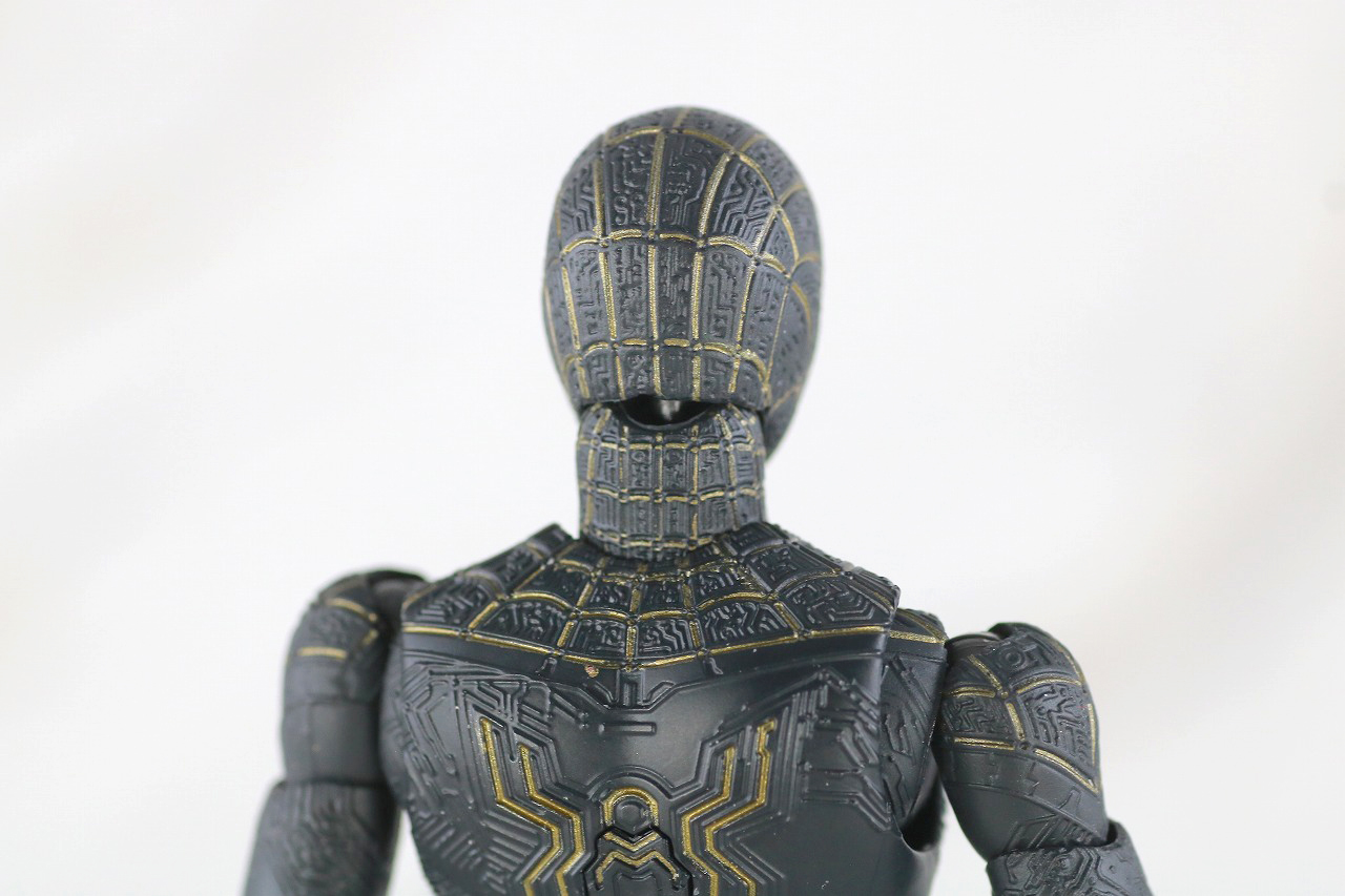 S.H.フィギュアーツ　スパイダーマン　ブラック＆ゴールドスーツ　レビュー　本体