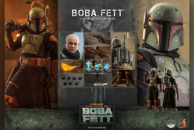 ホットトイズ新作！『ボバ・フェット／The Book of Boba Fett』のボバ・フェットが1/4スケールで23年9月発売！