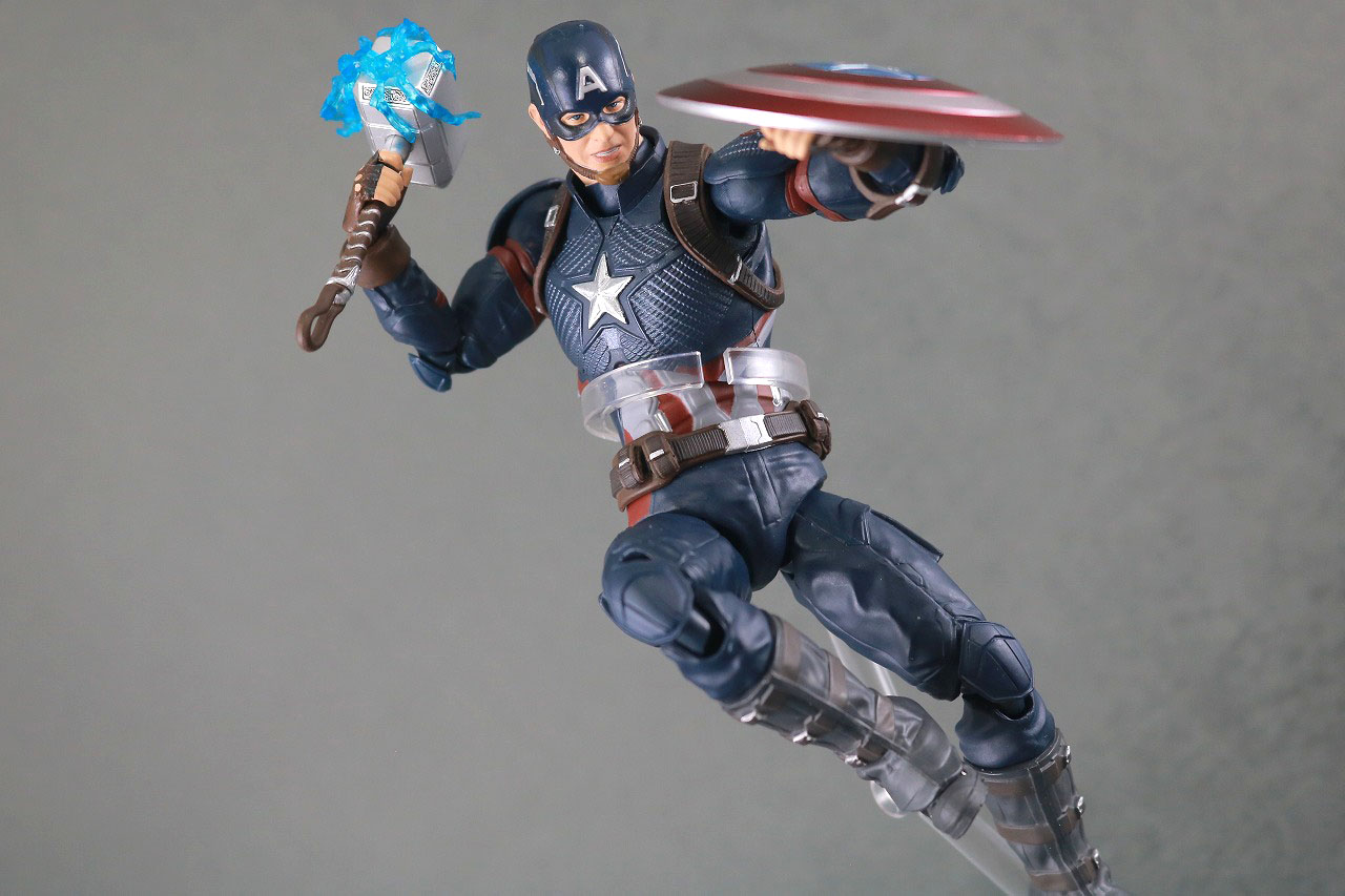 MAFEX　マフェックス　キャプテンアメリカ　アベンジャーズ　エンドゲーム　レビュー　アクション