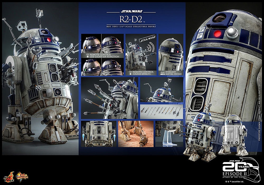 ホットトイズ ムービー・マスターピース　R2-D2（『スター・ウォーズエピソード2／クローンの攻撃』）