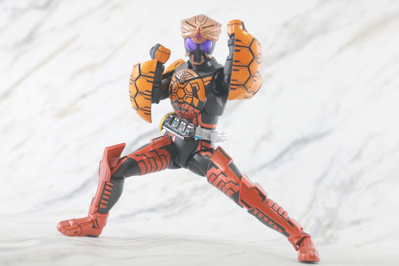 S.H.フィギュアーツ　仮面ライダーオーズ　ブラカワニコンボ　真骨彫製法　レビュー　アクション