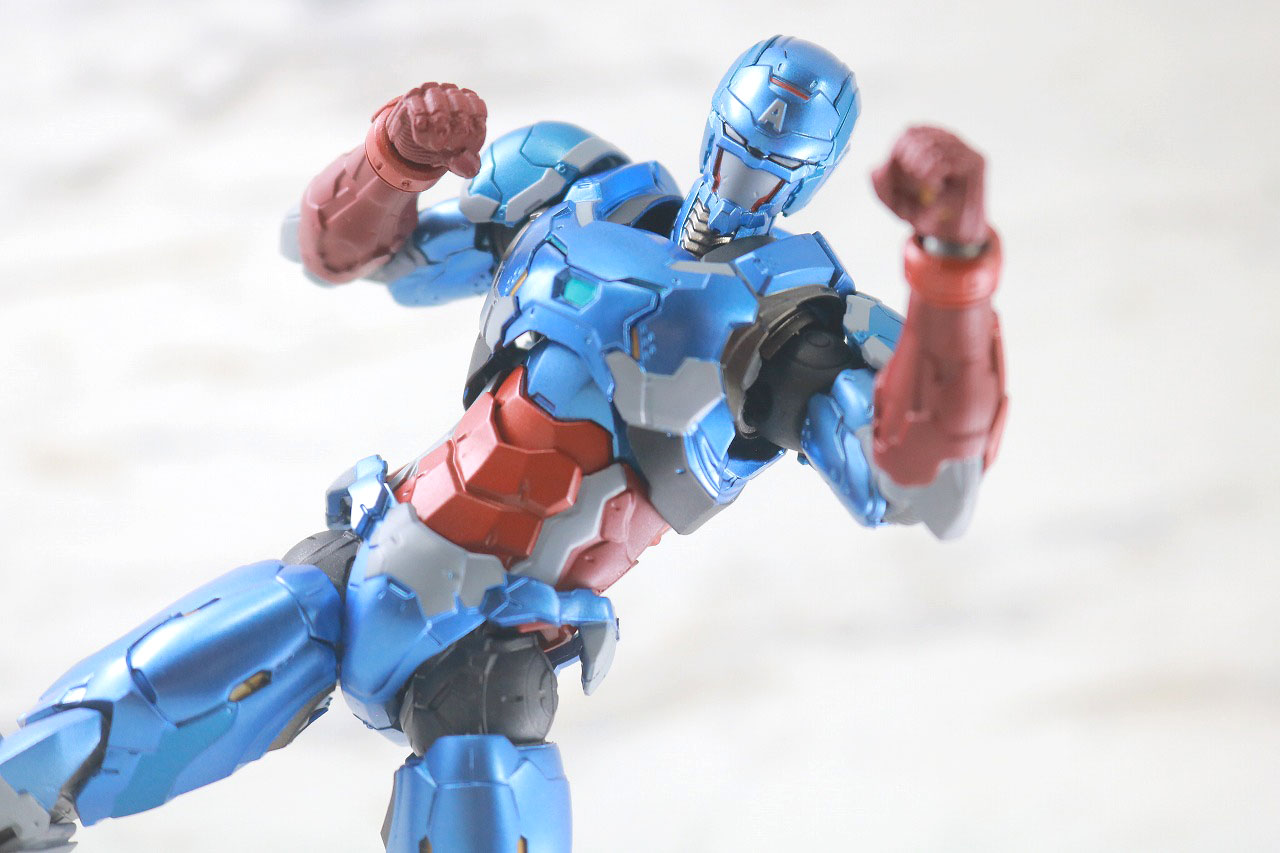 S.H.フィギュアーツ　キャプテン・アメリカ（テック・オン・アベンジャーズ）　レビュー　アクション