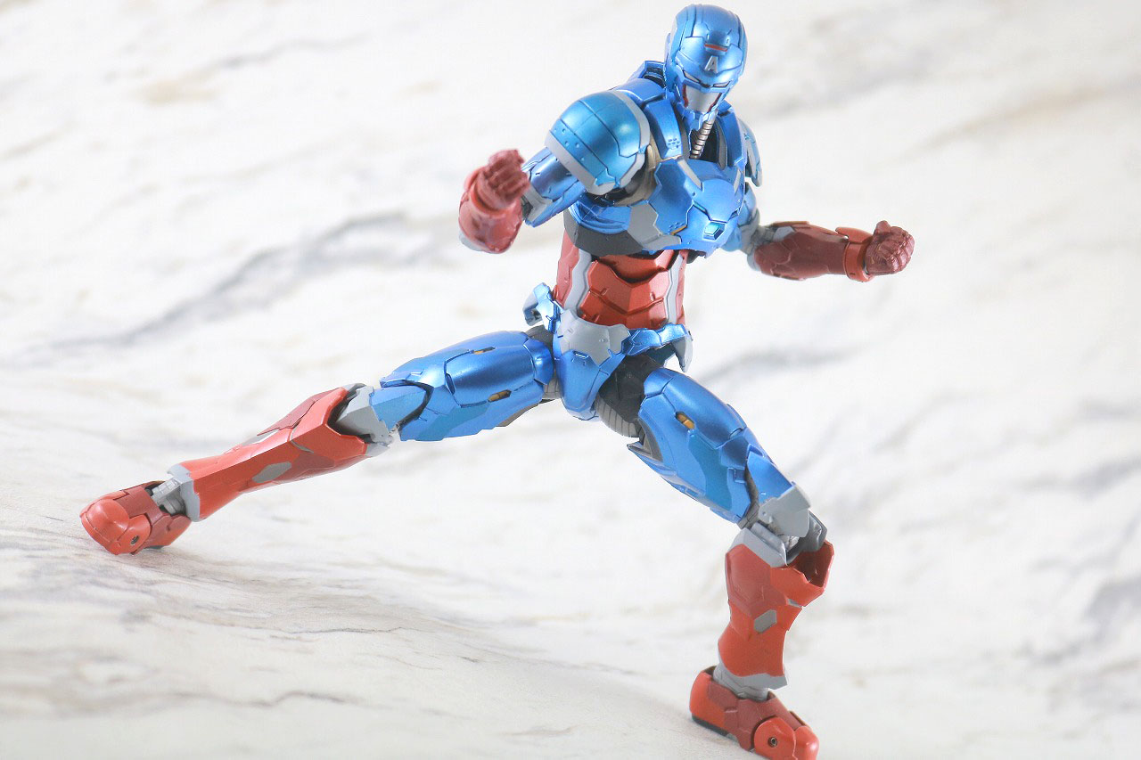 S.H.フィギュアーツ　キャプテン・アメリカ（テック・オン・アベンジャーズ）　レビュー　アクション