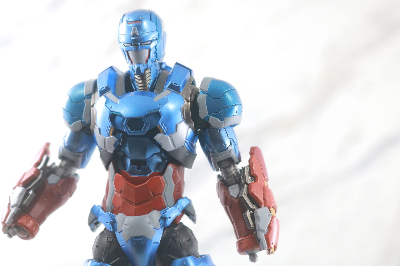 S.H.フィギュアーツ　キャプテン・アメリカ（テック・オン・アベンジャーズ）　レビュー　DH-10　換装