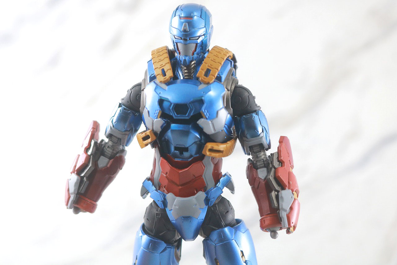 S.H.フィギュアーツ　キャプテン・アメリカ（テック・オン・アベンジャーズ）　レビュー　DH-10　換装