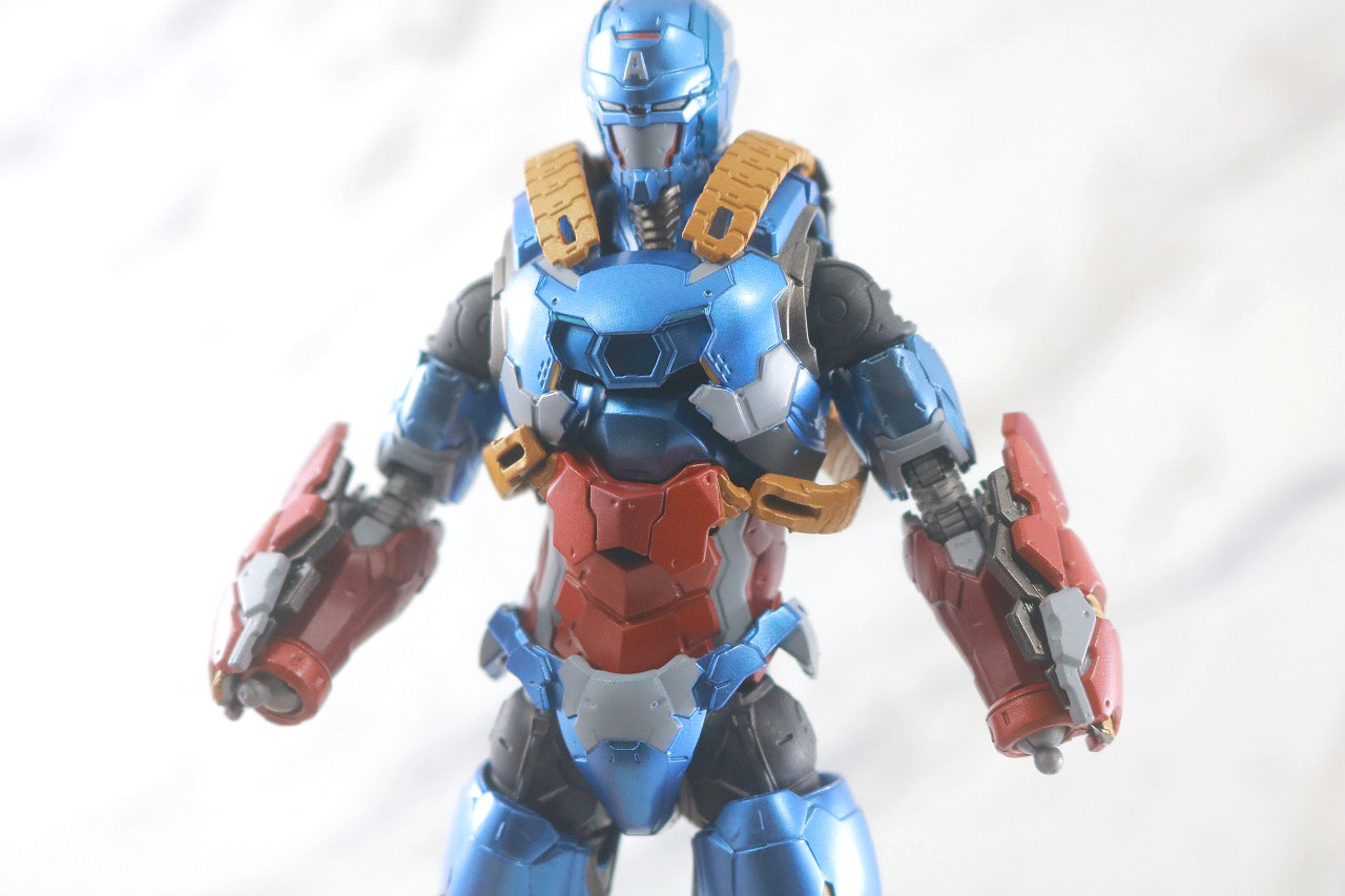 S.H.フィギュアーツ　キャプテン・アメリカ（テック・オン・アベンジャーズ）　レビュー　DH-10　換装