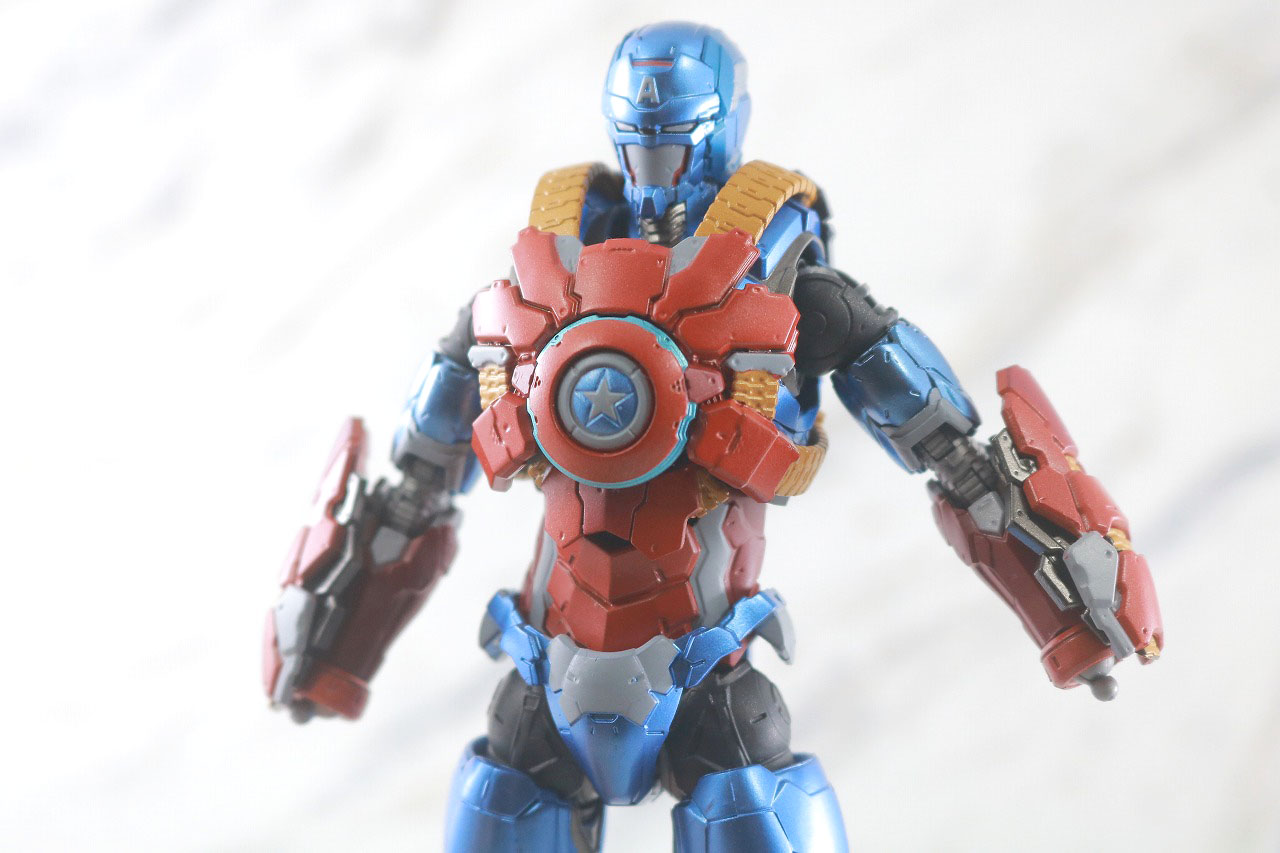 S.H.フィギュアーツ　キャプテン・アメリカ（テック・オン・アベンジャーズ）　レビュー　DH-10　換装