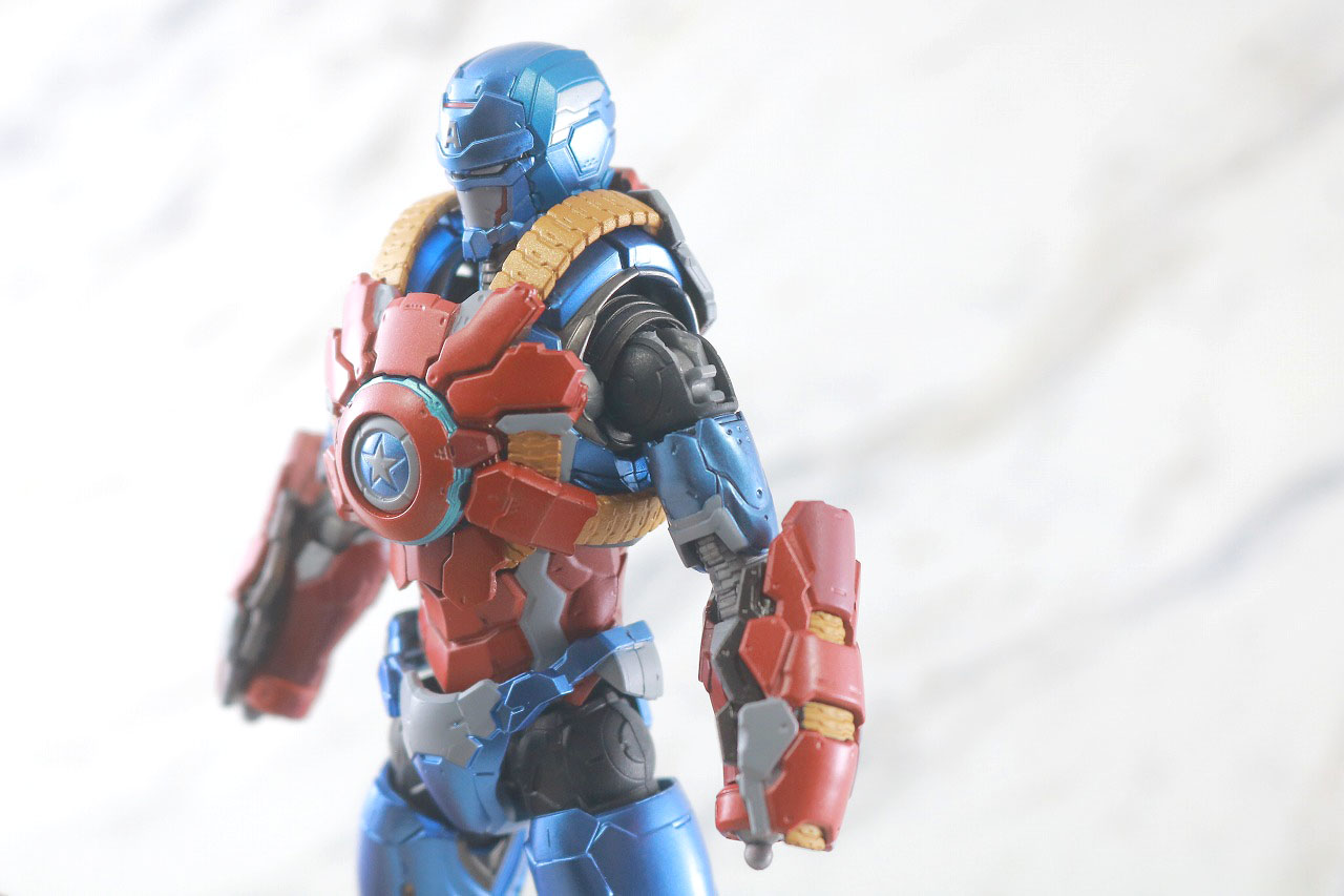 S.H.フィギュアーツ　キャプテン・アメリカ（テック・オン・アベンジャーズ）　レビュー　DH-10　換装