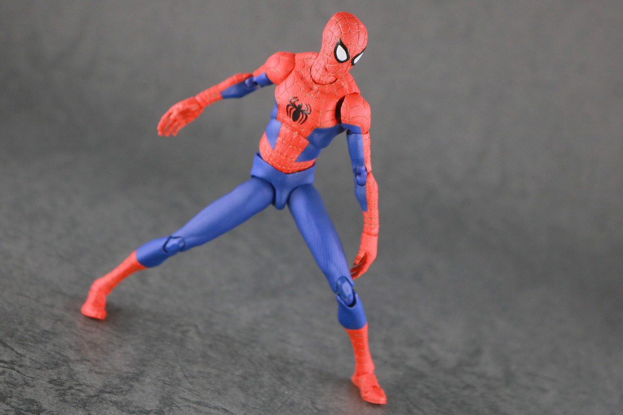 千値練 SVアクション　スパイダーマン　ピーター・B・パーカー　レビュー　アクション