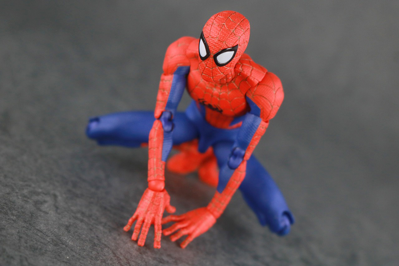 千値練 SVアクション　スパイダーマン　ピーター・B・パーカー　レビュー　アクション