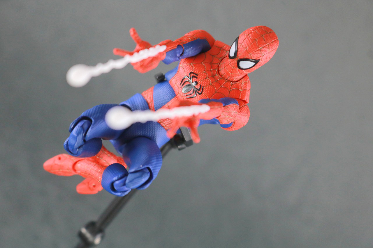 千値練 SVアクション　スパイダーマン　ピーター・B・パーカー　レビュー　アクション