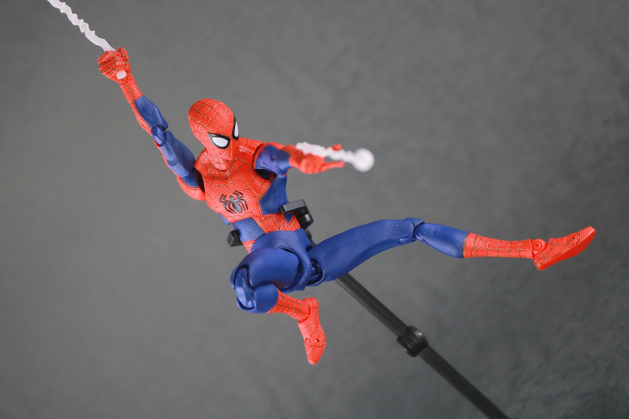 千値練 SVアクション　スパイダーマン　ピーター・B・パーカー　レビュー　アクション