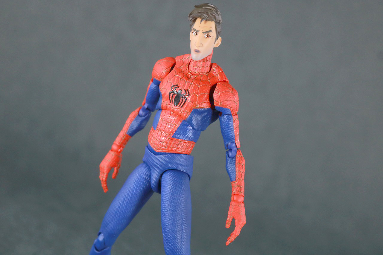 千値練 SVアクション　スパイダーマン　ピーター・B・パーカー　レビュー　アクション