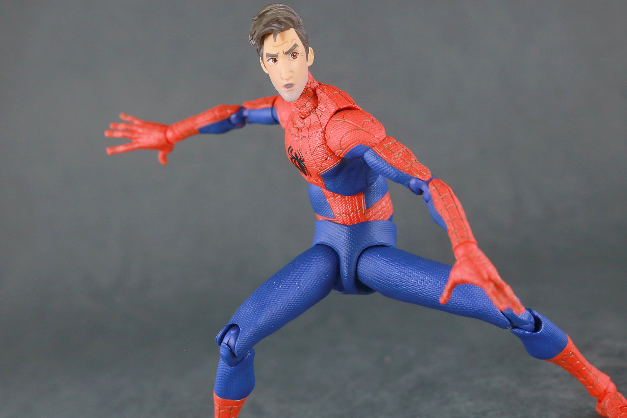 千値練 SVアクション　スパイダーマン　ピーター・B・パーカー　レビュー　アクション