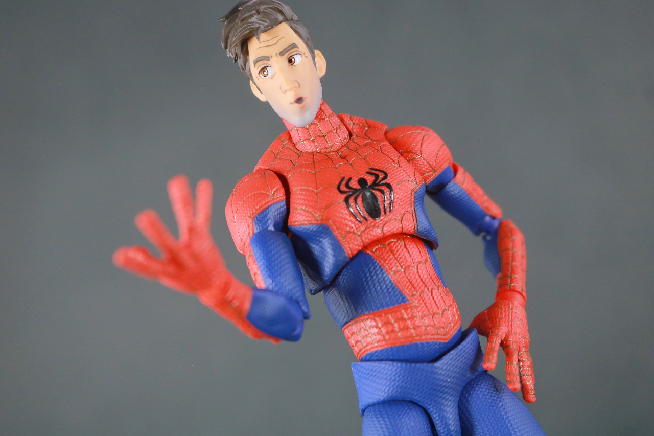 千値練 SVアクション　スパイダーマン　ピーター・B・パーカー　レビュー　アクション