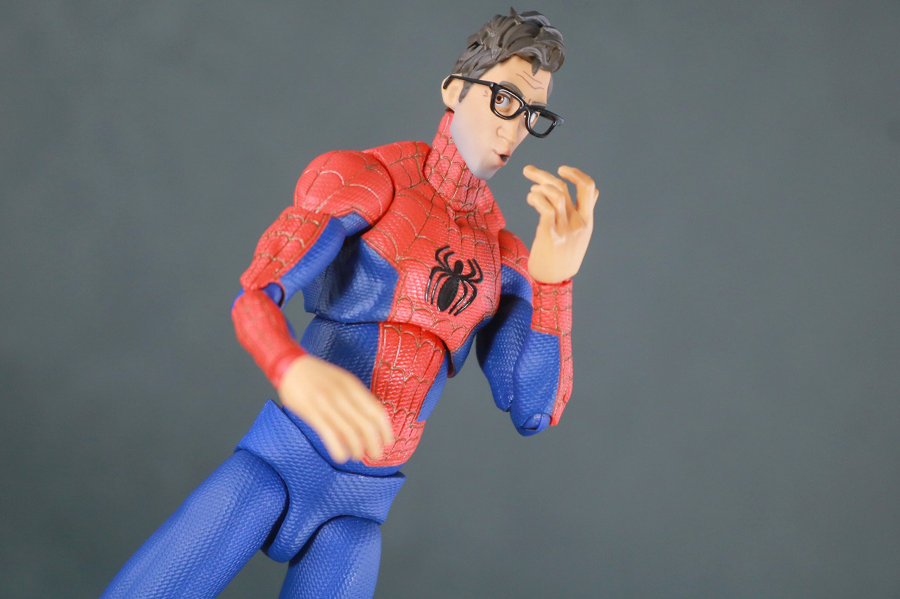 千値練 SVアクション　スパイダーマン　ピーター・B・パーカー　レビュー　アクション