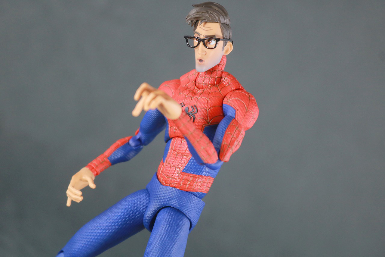 千値練 SVアクション　スパイダーマン　ピーター・B・パーカー　レビュー　アクション