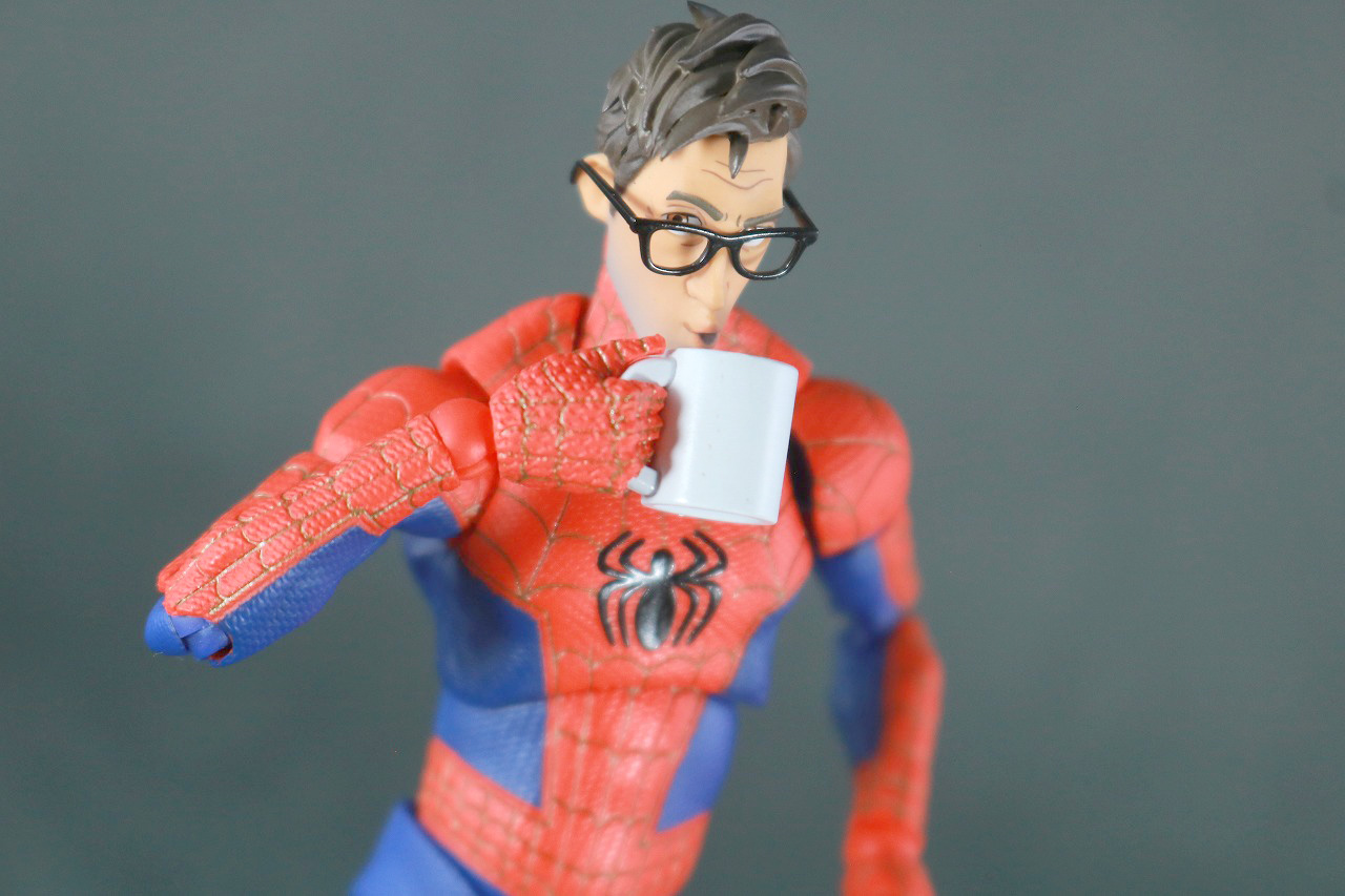 千値練 SVアクション　スパイダーマン　ピーター・B・パーカー　レビュー　アクション