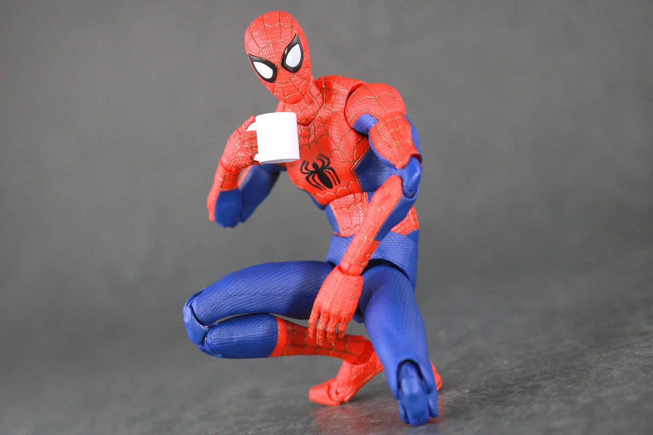 千値練 SVアクション　スパイダーマン　ピーター・B・パーカー　レビュー　アクション