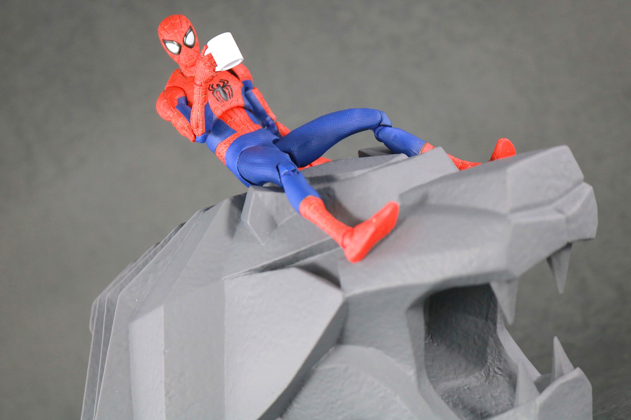 千値練 SVアクション　スパイダーマン　ピーター・B・パーカー　レビュー　アクション