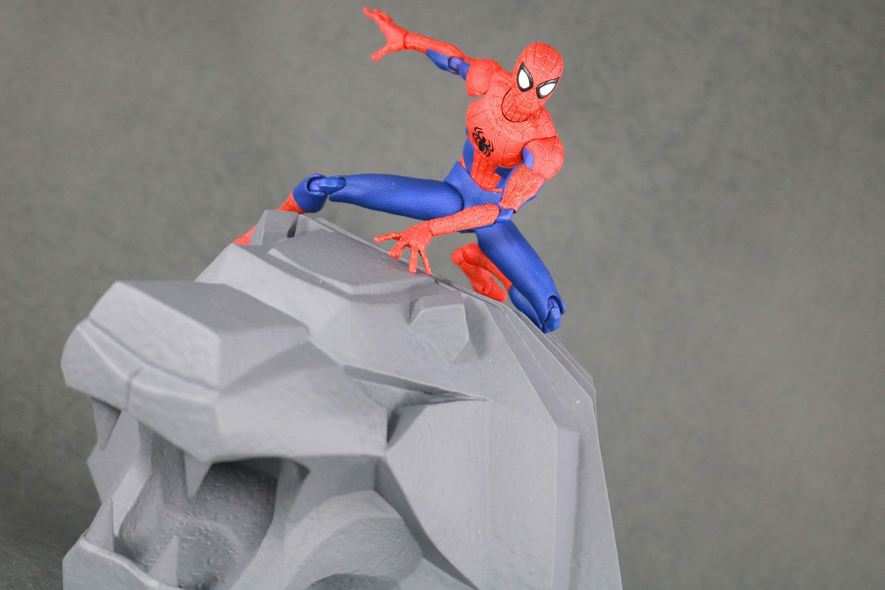 千値練 SVアクション　スパイダーマン　ピーター・B・パーカー　レビュー　アクション