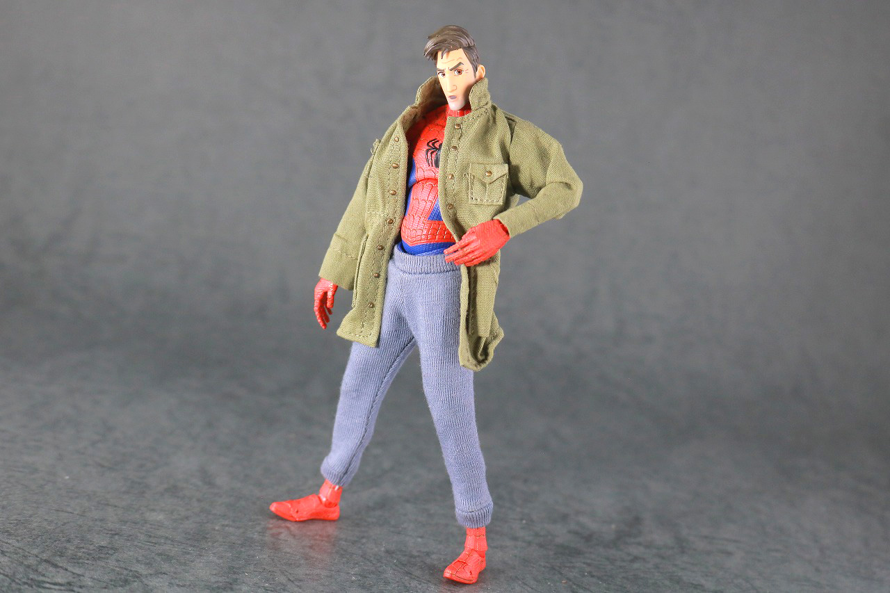 千値練 SVアクション　スパイダーマン　ピーター・B・パーカー　レビュー　MAFEX　服　アクション