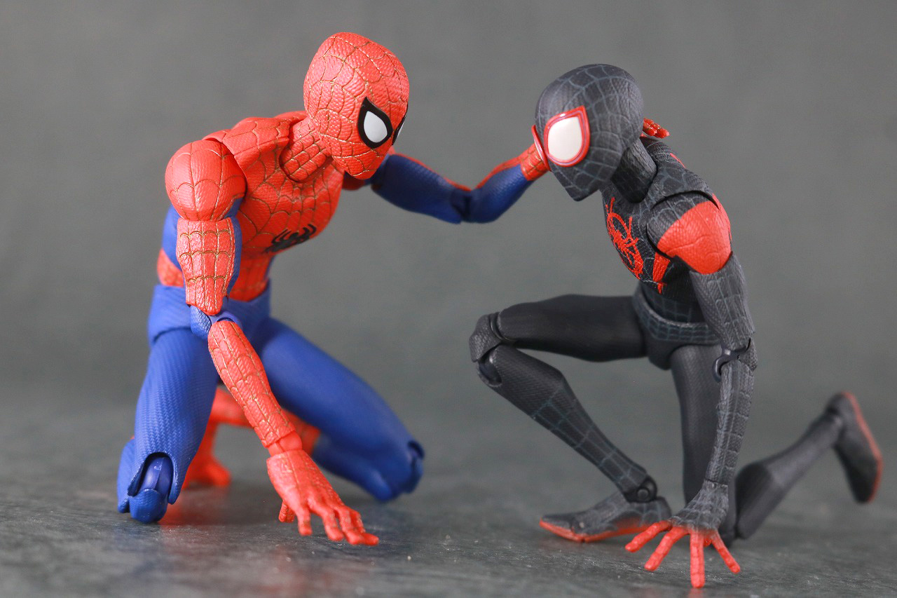 千値練 SVアクション　スパイダーマン　ピーター・B・パーカー　レビュー　マイルス・モラレス　アクション