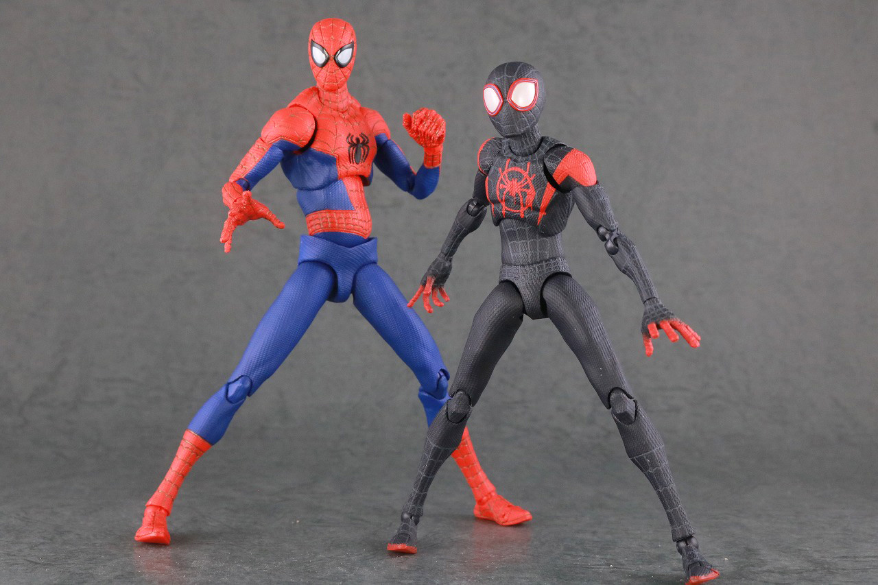 千値練 SVアクション　スパイダーマン　ピーター・B・パーカー　レビュー　マイルス・モラレス　アクション