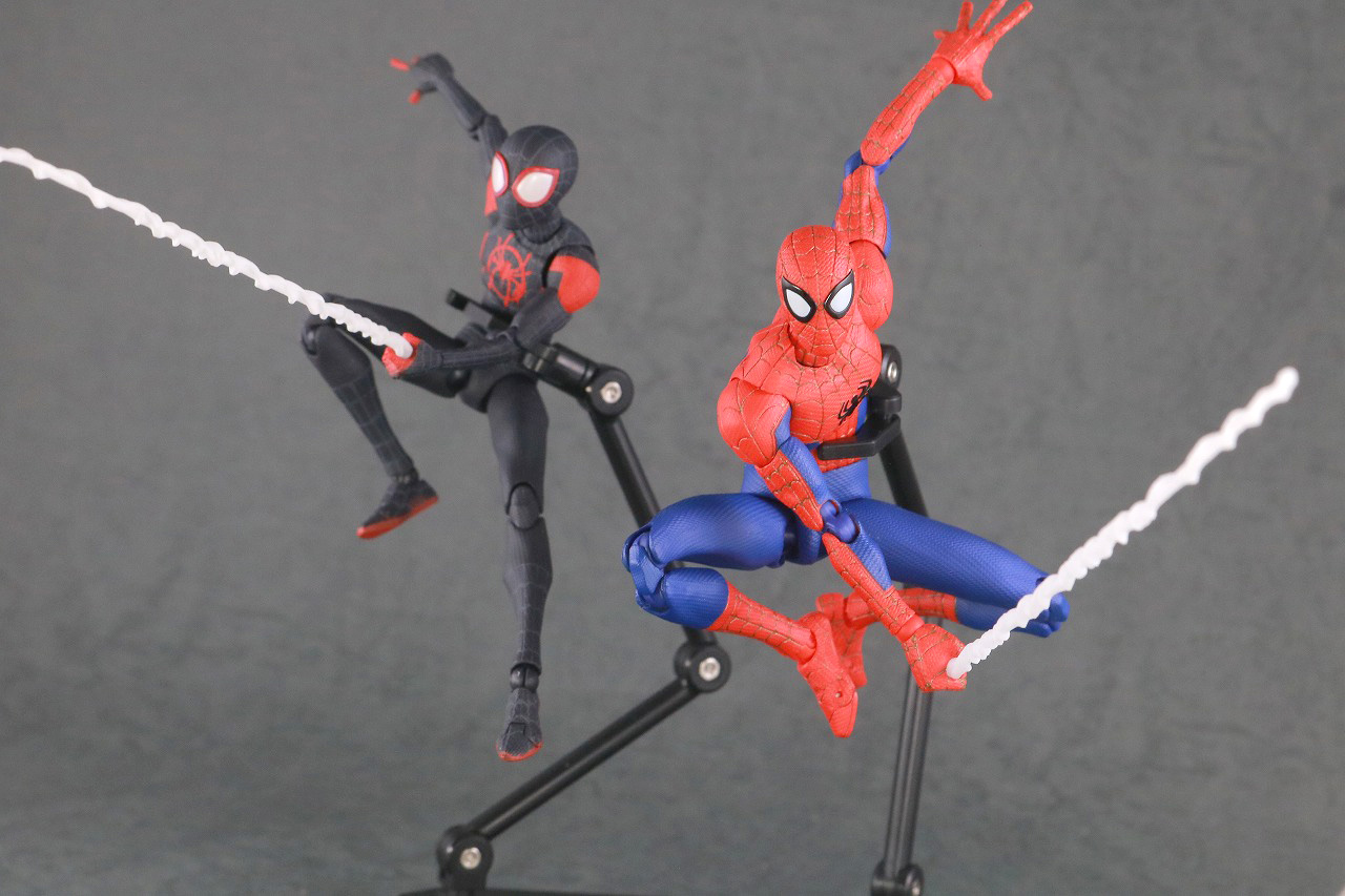 千値練 SVアクション　スパイダーマン　ピーター・B・パーカー　レビュー　マイルス・モラレス　アクション