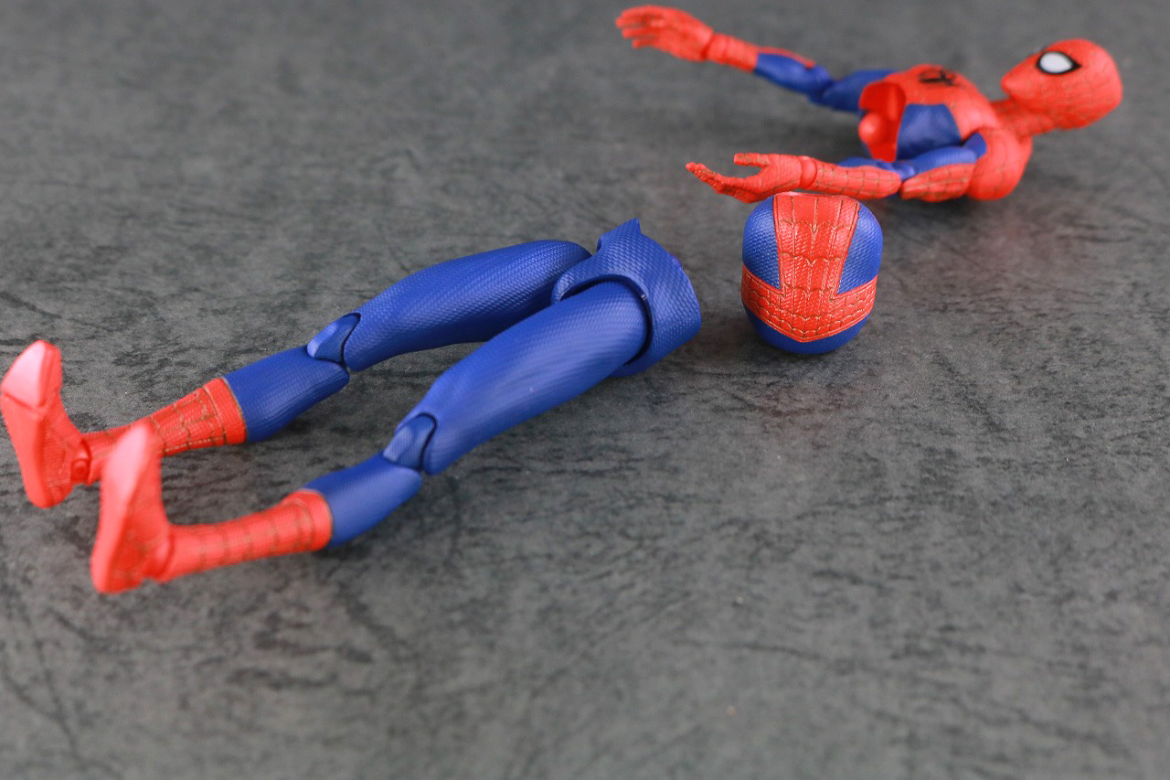 千値練 SVアクション　スパイダーマン　ピーター・B・パーカー　レビュー　ピーター・パーカー　組み換え