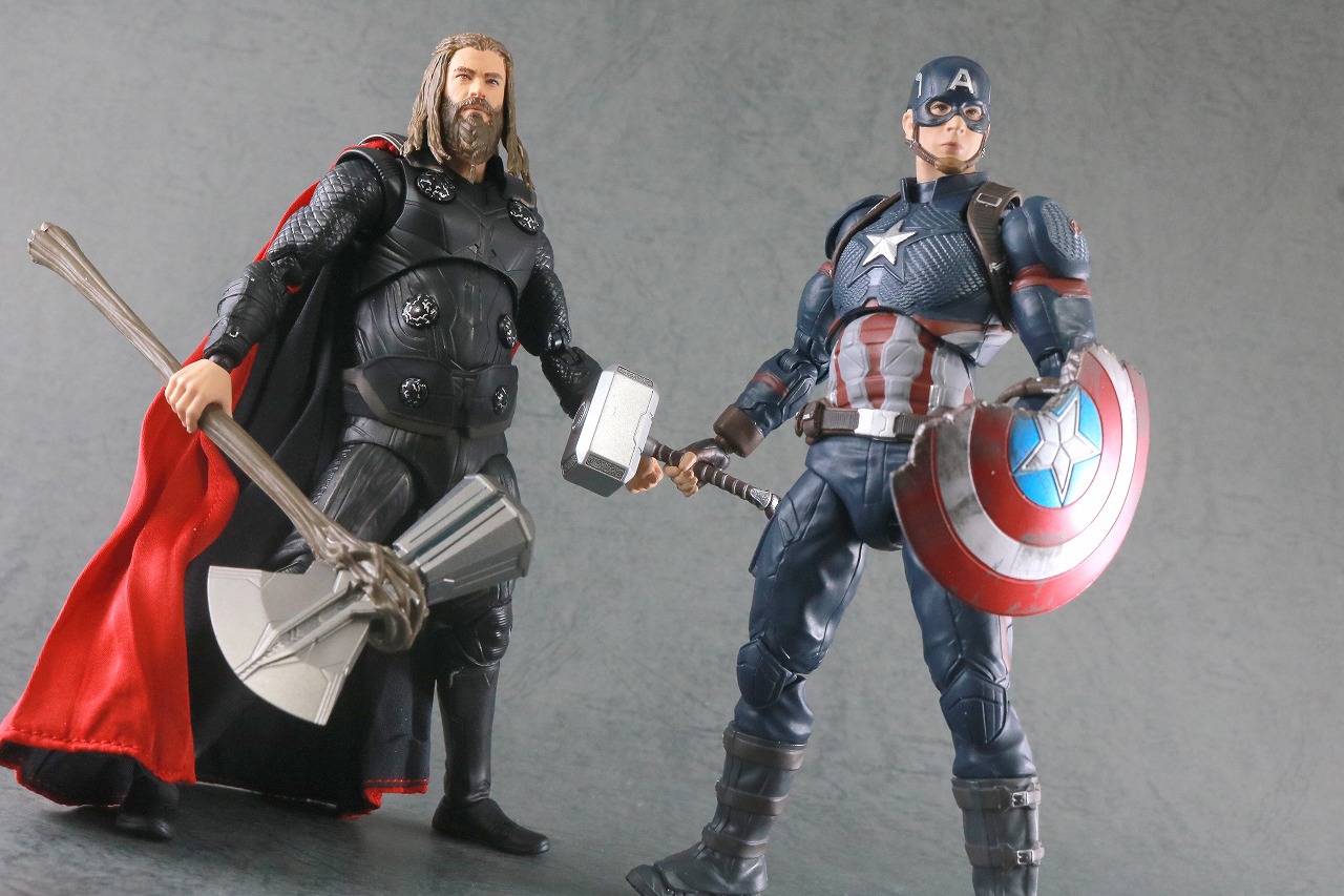 MAFEX　マフェックス　ソー　アベンジャーズ　エンドゲーム　レビュー　アクション　キャプテン・アメリカ