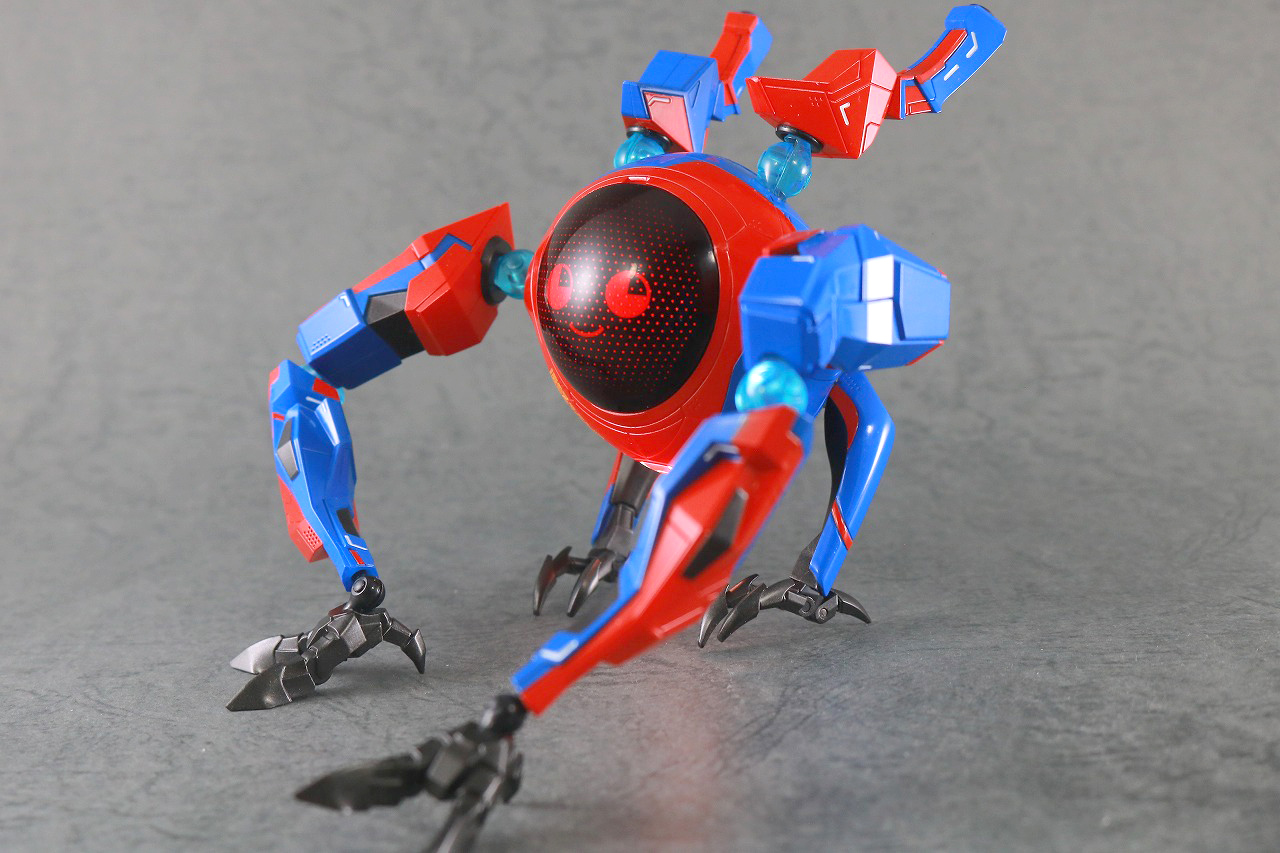 千値練　SVアクション　SP//dr　スパイダーマン　スパイダーバース　レビュー　変形ギミック