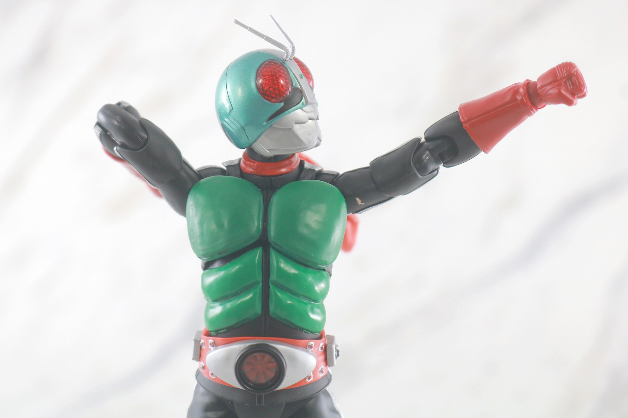 S.H.フィギュアーツ　仮面ライダー新2号　真骨彫製法　50th Anniversary Ver.　レビュー　可動範囲