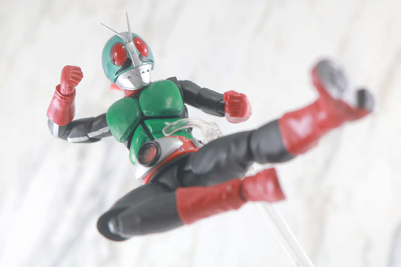 S.H.フィギュアーツ　仮面ライダー新2号　真骨彫製法　50th Anniversary Ver.　レビュー　アクション