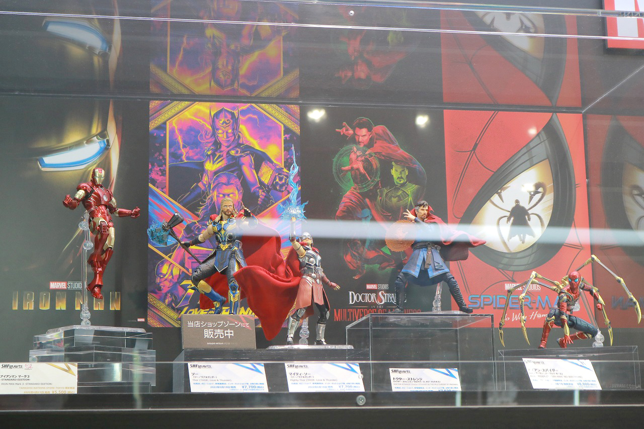 TAMASHII NASITONS STORE TOKYO S.H.Figuarts Party　レポート　フィギュアーツ　マーベル　DCコミックス